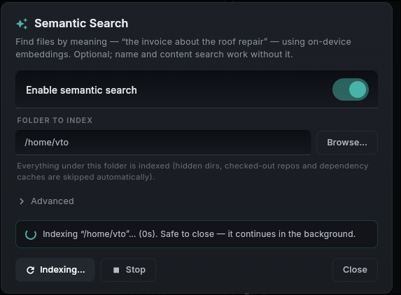 Smart Search settings